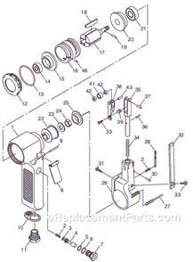 Part Location Diagram of CA155566 Chicago Pneumatic Pulley-Idler